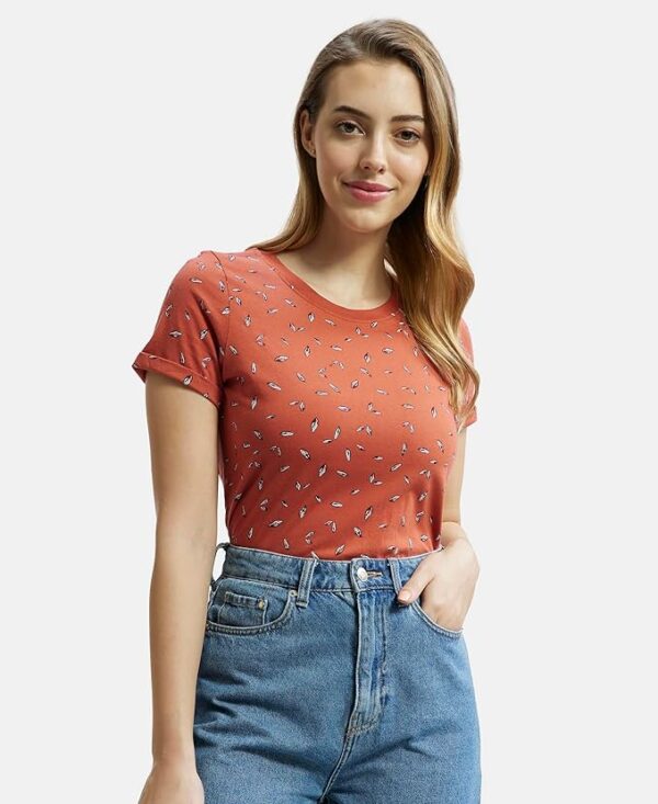 Cinnabar Women's Printed Short Sleeves Top